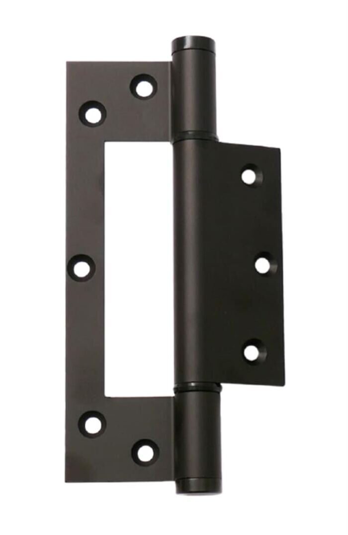 Federscharnier für Türen 153mm, einstellbar, Aluminium schwarz