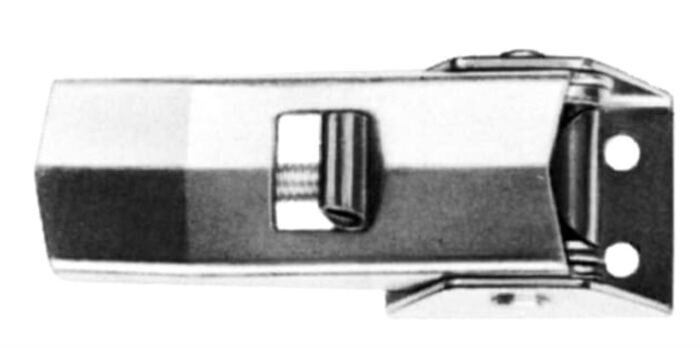 Spannverschluss, Loch Ø 4.2mm, Sicherung und hoher Basis; Stahl